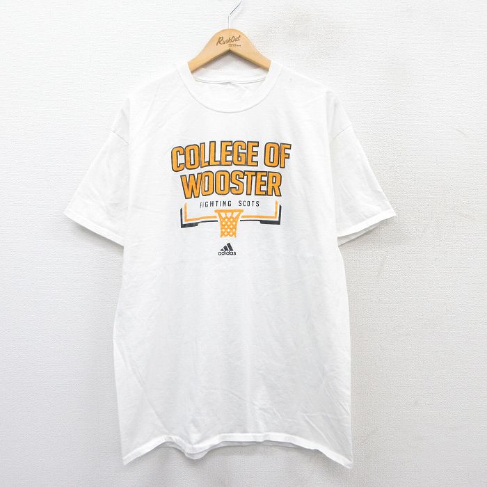 アディダス 半袖Tシャツ WOOSTER ホワイト XL | 古着