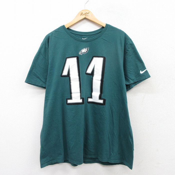 ナイキ 半袖Tシャツ NFLフィラデルフィアイーグルス グリーン XL | 古着