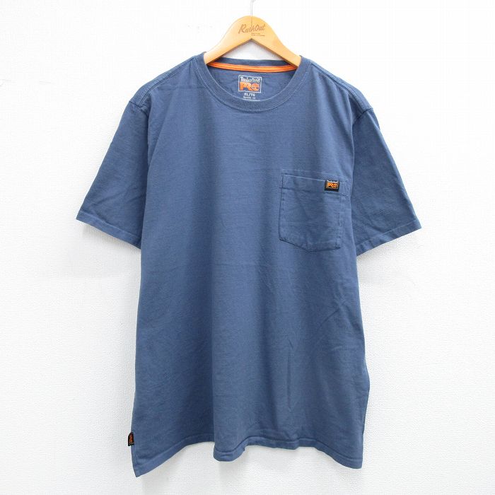 【50%OFF】ティンバーランド 半袖Tシャツ 胸ポケット付き ネイビー XL | 古着