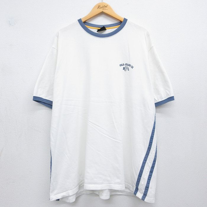 ラルフローレン 半袖Tシャツ ワンポイントロゴ ホワイト XL | 古着