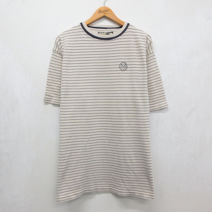 ドッカーズ 半袖Tシャツ ワンポイントロゴ ベージュ XL | 古着