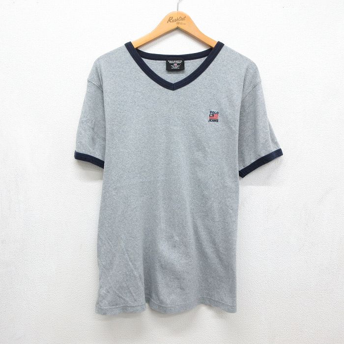 ラルフローレン 半袖Tシャツ ワンポイントロゴ グレー XL | 古着