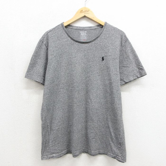 ラルフローレン 半袖Tシャツ ワンポイントロゴ グレー メンズXL相当 | 古着