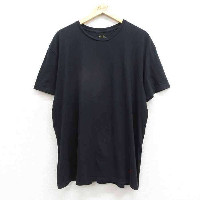 ラルフローレン 半袖Tシャツ ワンポイントロゴ ブラック メンズXL相当 | 古着