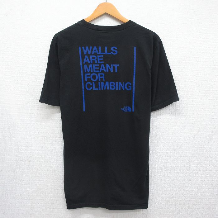 ノースフェイス 半袖Tシャツ ワンポイントロゴ ブラック メンズL相当 | 古着