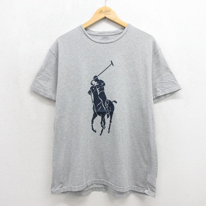ラルフローレン 半袖Tシャツ ビッグポニー グレー メンズXL相当 | 古着