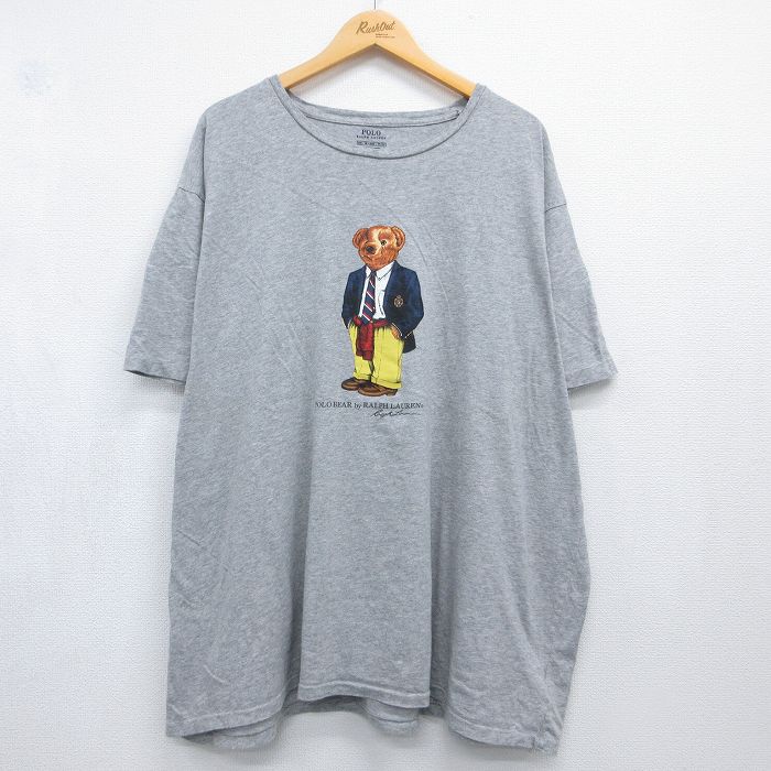 ラルフローレン 半袖Tシャツ ポロベア グレー メンズXL相当 | 古着