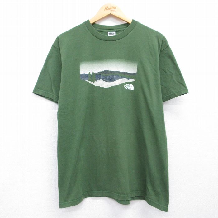 ノースフェイス 半袖Tシャツ カーキ メンズL相当 | 古着