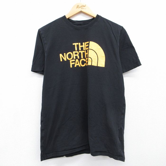 ノースフェイス 半袖Tシャツ ビッグロゴ ブラック メンズM相当 | 古着
