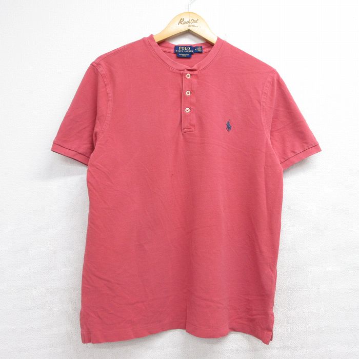 ラルフローレン 半袖Tシャツ ワンポイントロゴ ピンク メンズL相当 | 古着