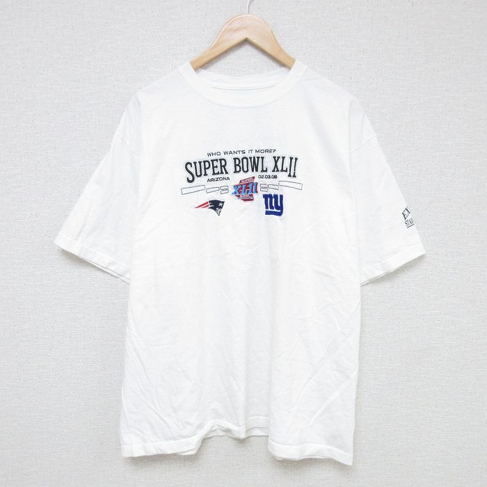 XL★古着 リーボック REEBOK 半袖 ブランド Tシャツ メンズ 大きいサイズ コットン クルーネック 白 ホワイト 25jun16 中古