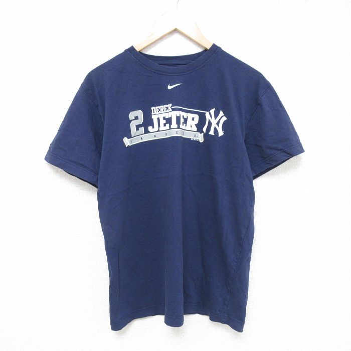 ナイキ 00s 半袖Tシャツ ニューヨークヤンキース ネイビー L | 古着