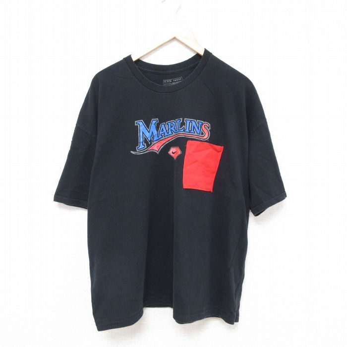 ナイキ 半袖Tシャツ フロリダマーリンズ ブラック XL | 古着