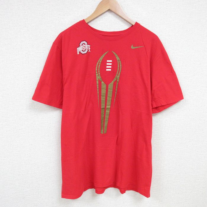 ナイキ 半袖Tシャツ オハイオ レッド XL | 古着