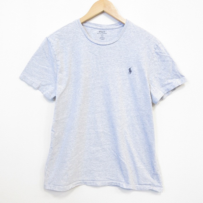 ラルフローレン 半袖Tシャツ ワンポイントロゴ グレー メンズL相当 | 古着