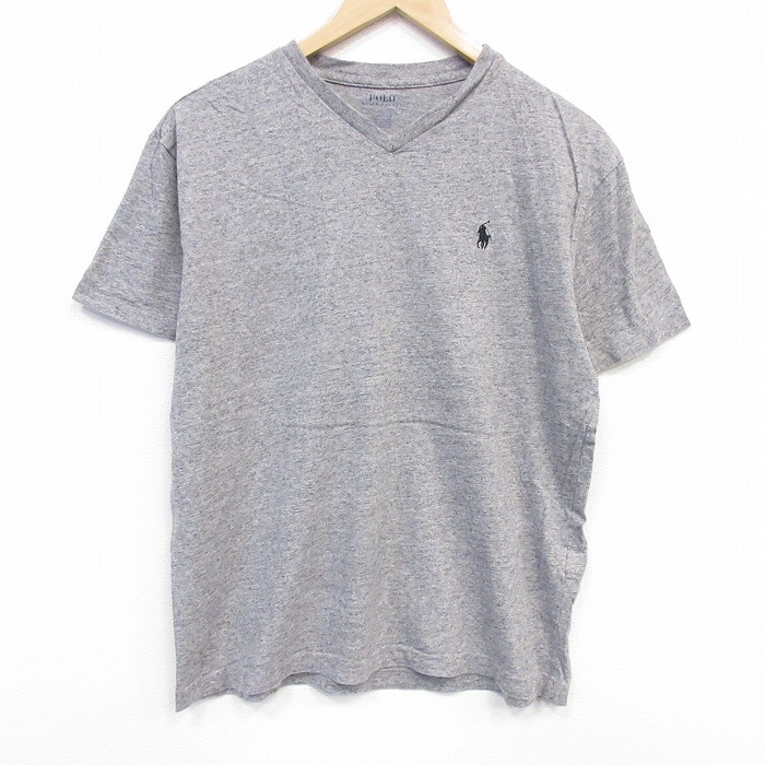 ラルフローレン 半袖Tシャツ ワンポイントロゴ グレー メンズL相当 | 古着