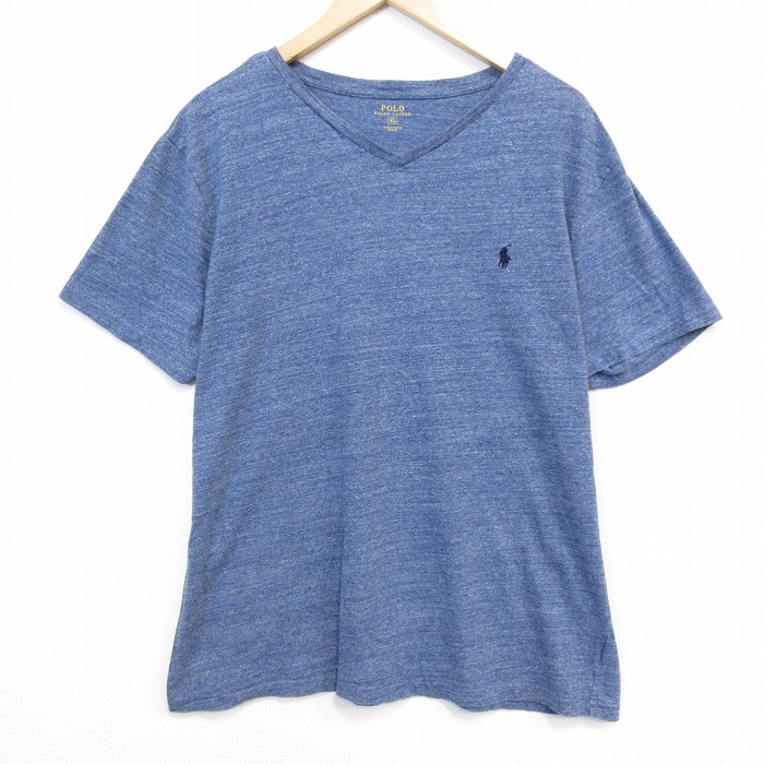 ラルフローレン 半袖Tシャツ ワンポイントロゴ ネイビー メンズXL相当 | 古着