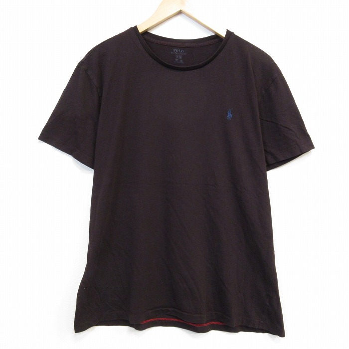 ラルフローレン 半袖Tシャツ ワンポイントロゴ ブラウン メンズXL相当 | 古着