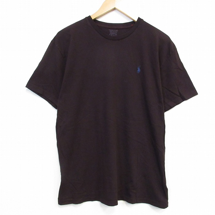 ラルフローレン 半袖Tシャツ ワンポイントロゴ ブラウン メンズL相当 | 古着