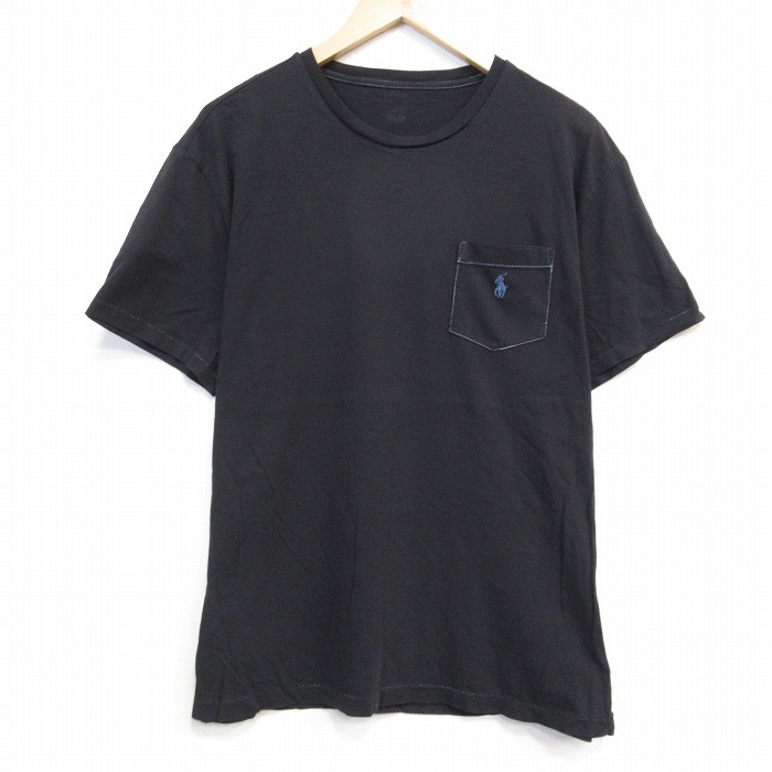 ラルフローレン 半袖Tシャツ ワンポイントロゴ ブラック メンズXL相当 | 古着