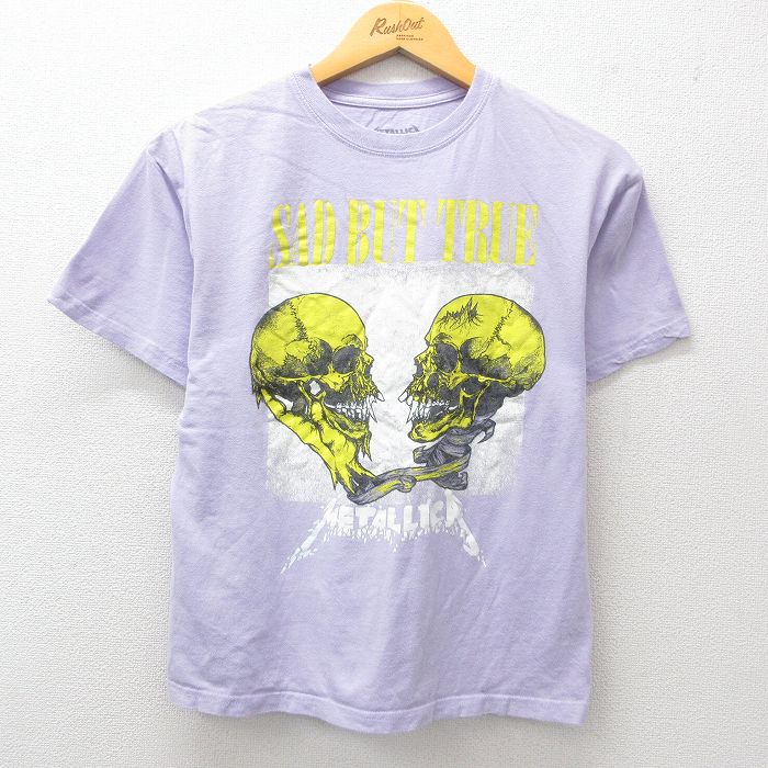 メタリカ 半袖Tシャツ パスヘッド パープル M | 古着