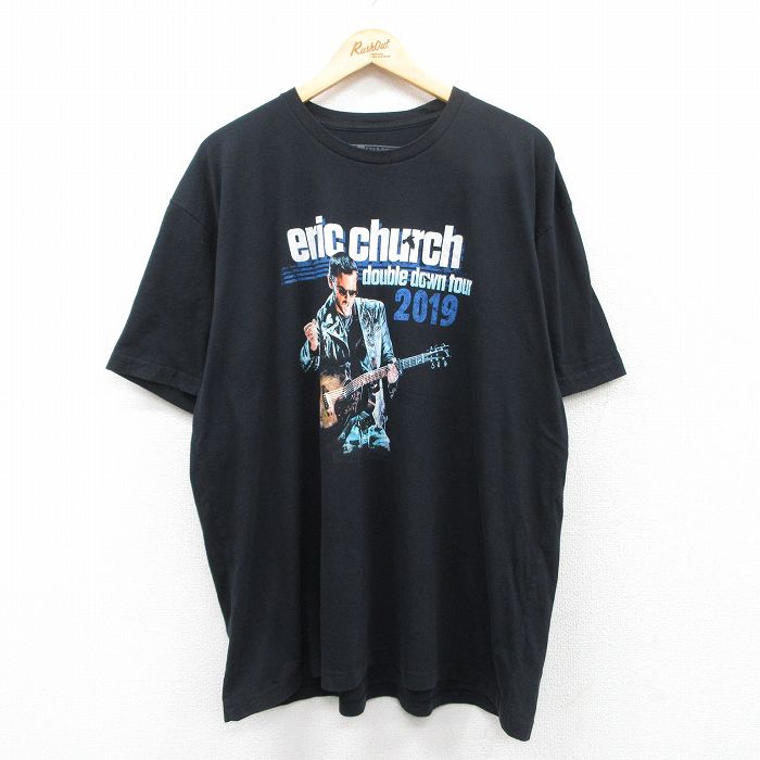 半袖Tシャツ エリックチャーチ ブラック XL | 古着
