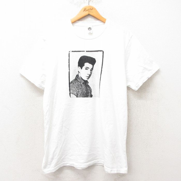 XL★古着 半袖 ロック バンド Tシャツ メンズ ポールサイモン コットン クルーネック USA製 白 ホワイト 25may31 中古