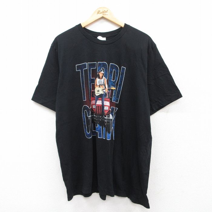 半袖Tシャツ テリークラーク ブラック XL | 古着