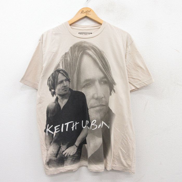 キースアーバン 半袖Tシャツ ベージュ XL | 古着