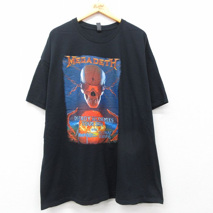 メガデス 半袖Tシャツ ブラック XL | 古着