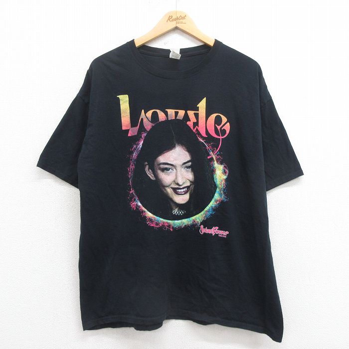XL★古着 フルーツオブザルーム 半袖 ロック バンド Tシャツ メンズ ロード 大きいサイズ コットン 黒 ブラック 25aug04 中古