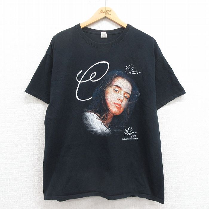 XL★古着 フルーツオブザルーム 半袖 ロック バンド Tシャツ メンズ クレイロ コットン クルーネック 黒 ブラック 25aug04 中古