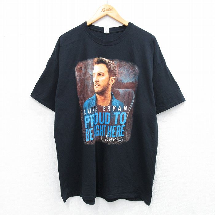 【50%OFF】ルークブライアン 半袖Tシャツ ブラック XL | 古着