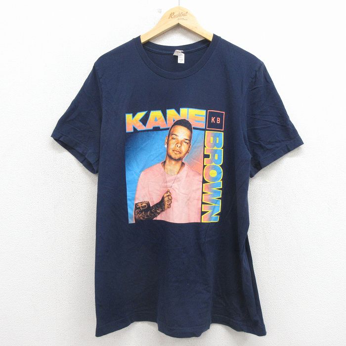 【20%OFF】90s 半袖Tシャツ ロックバンド ネイビー L | 古着