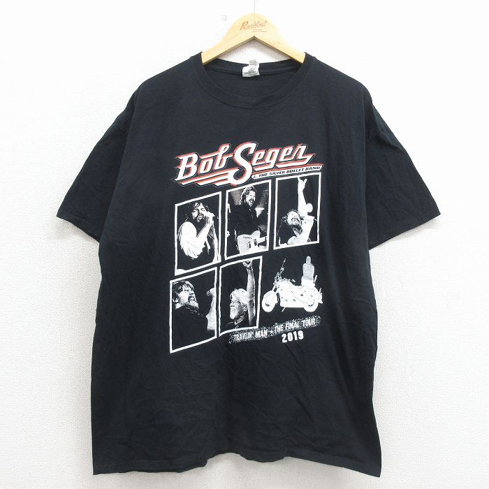 【20%OFF】フルーツオブザルーム 半袖Tシャツ ボブシーガー ブラック XL | 古着