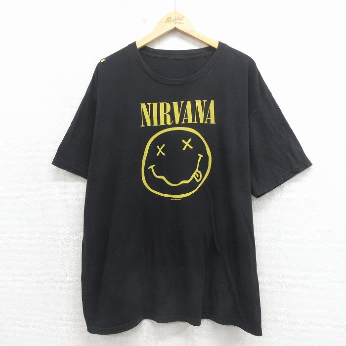 半袖Tシャツ ニルヴァーナプリント ブラック メンズXL相当 | 古着