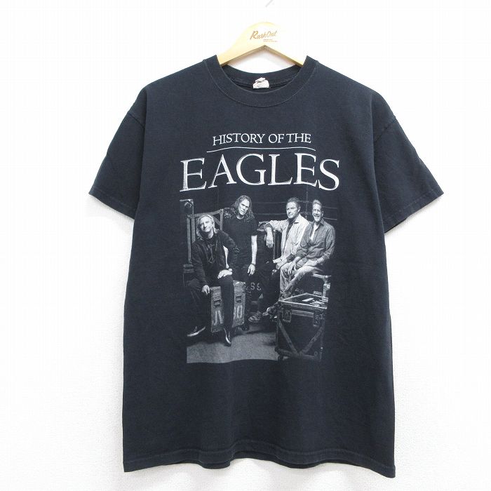 イーグルス 半袖Tシャツ ブラック メンズL相当 | 古着