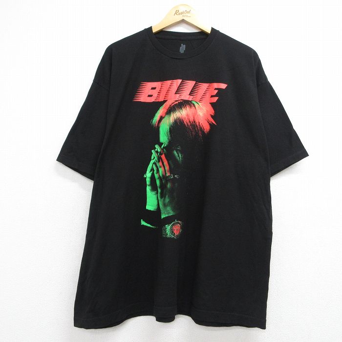 ビリーアイリッシュ 半袖Tシャツ ブラック メンズXL相当 | 古着