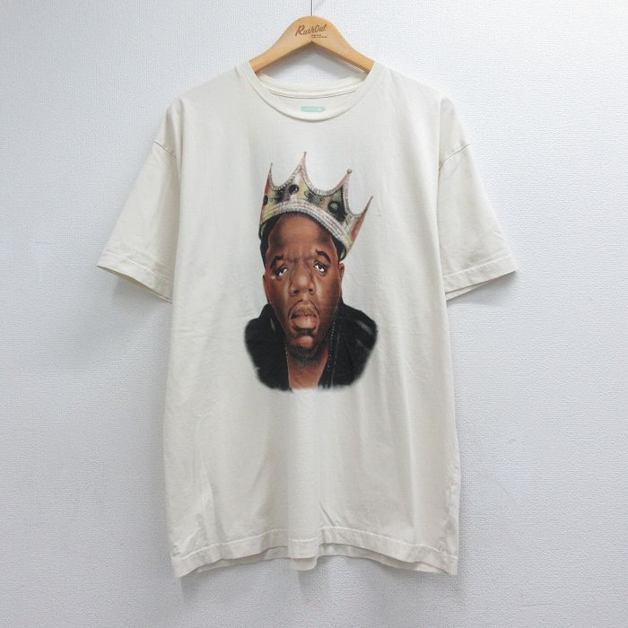 ノトーリアスBIG 半袖Tシャツ ベージュ メンズXL相当 | 古着