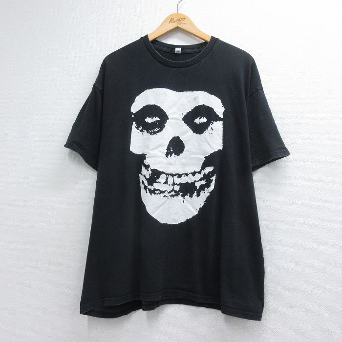 古着通販 XL☆古着 半袖 ロック バンド Tシャツ メンズ ミスフィッツ