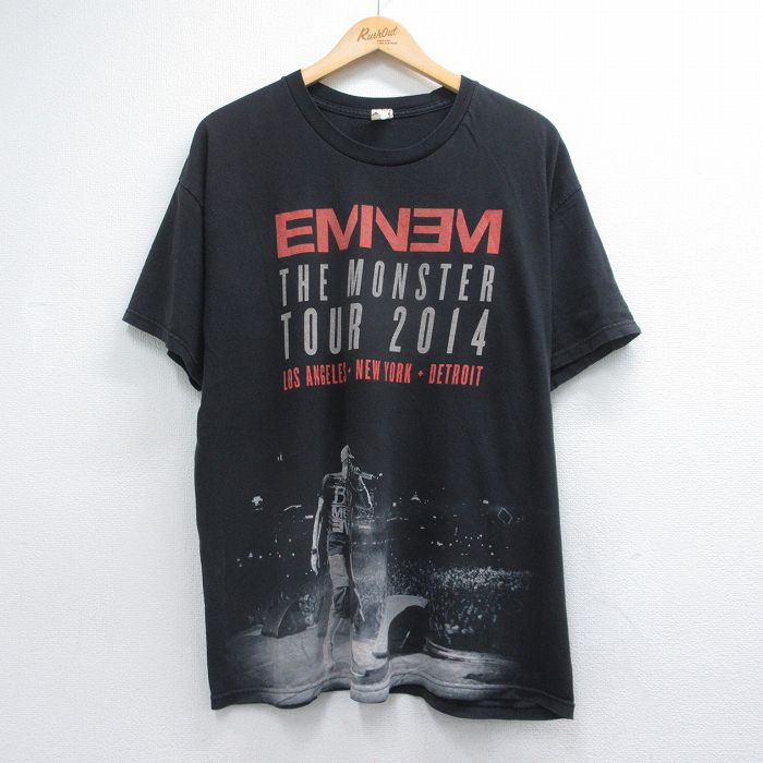 エミネム 半袖Tシャツ ブラック メンズXL相当 | 古着