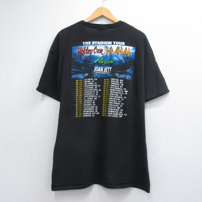 古着通販 XL☆古着 半袖 ロック バンド Tシャツ メンズ モトリークルー