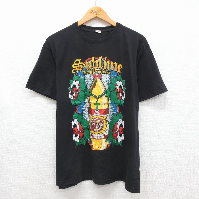 サブライム 半袖ロックバンドTシャツ ブラック メンズL相当 | 古着