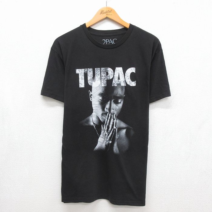 半袖Tシャツ トゥパック2PACプリント ブラック メンズL相当 | 古着