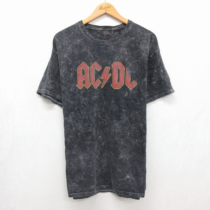 AC/DC 半袖ロックバンドTシャツ ブラック メンズXL相当 | 古着