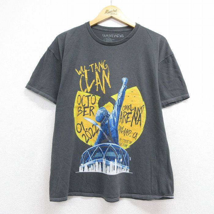 半袖Tシャツ ウータンクランプリント グレー メンズXL相当 | 古着