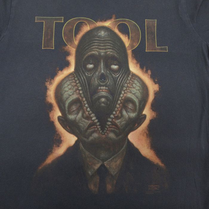 古着通販 L☆古着 半袖 ロック バンド Tシャツ メンズ TOOL コットン