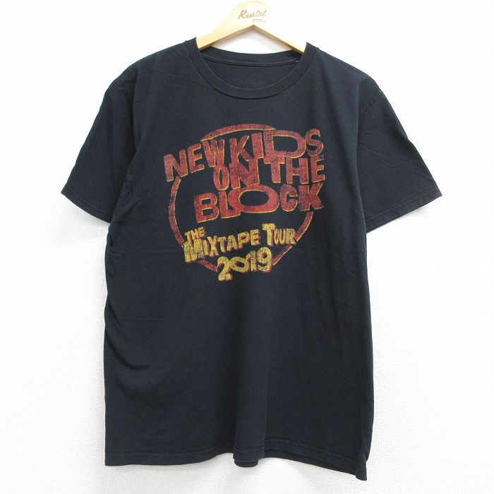 古着通販 L☆古着 半袖 ロック バンド Tシャツ メンズ ニューキズ
