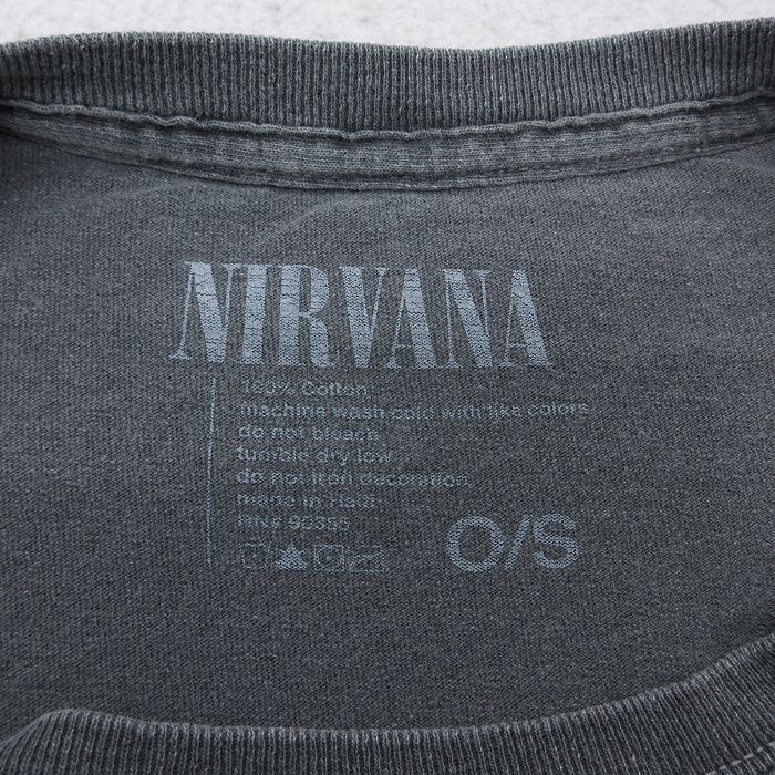 古着通販 XL☆古着 半袖 ロック バンド Tシャツ メンズ ニルバーナ