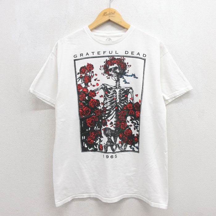 グレイトフルデッド 半袖Tシャツ ホワイト メンズL相当 | 古着
